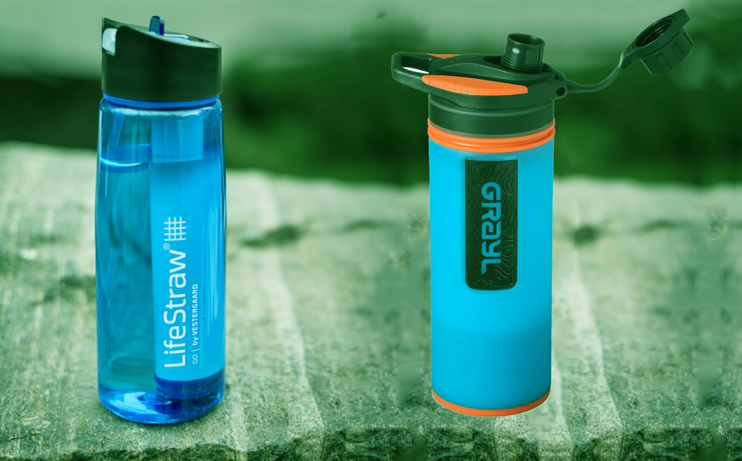 filtered water bottle